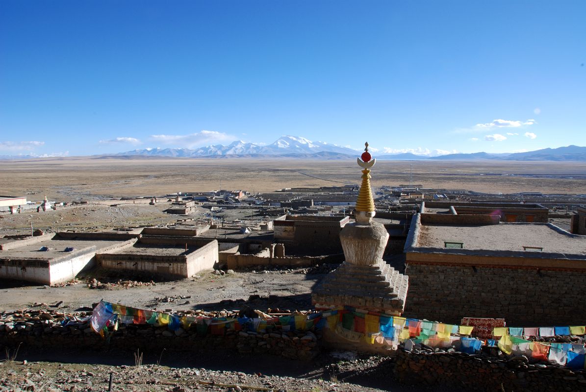 72 Mount Kailash Outer Kora Ends At Darchen With Barkha Plain And Gurla Mandhata Beyond We completed the Mount Kailash Outer Kora when we got back to Darchen (4681m, 16:00), nine and a half hours after leaving Dirapuk.